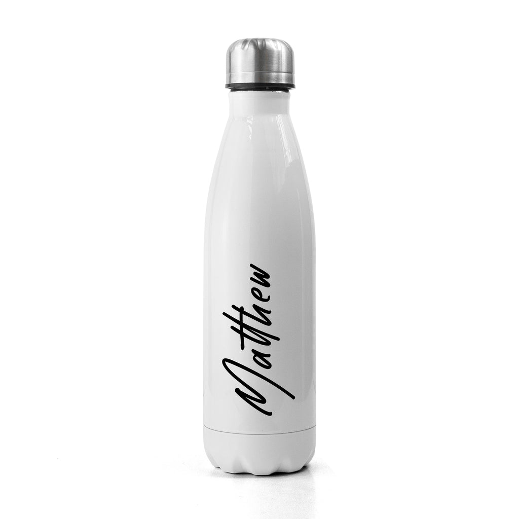Personalised White Water Bottle