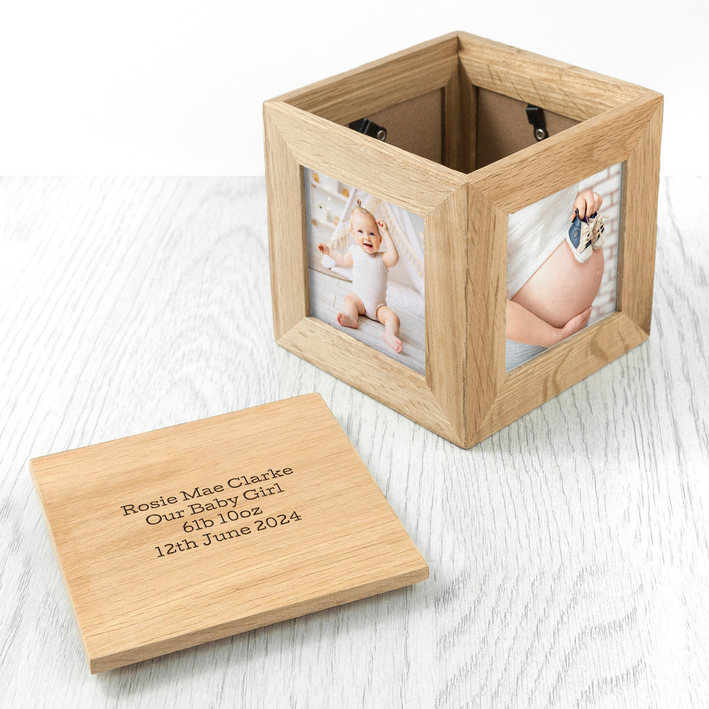 Personalised Solid Top Photo Cube