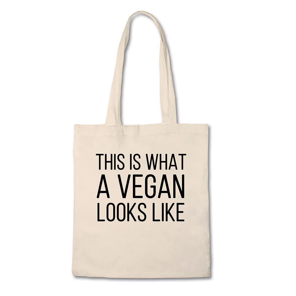 This Is What A Vegan Looks Like - 100% Cotton Canvas Bag