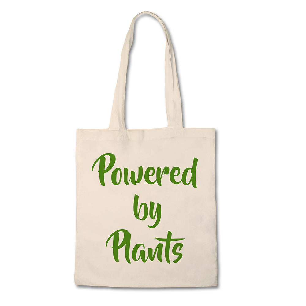 Tote Bag - Powered by Plants - 100% Cotton Canvas Bag