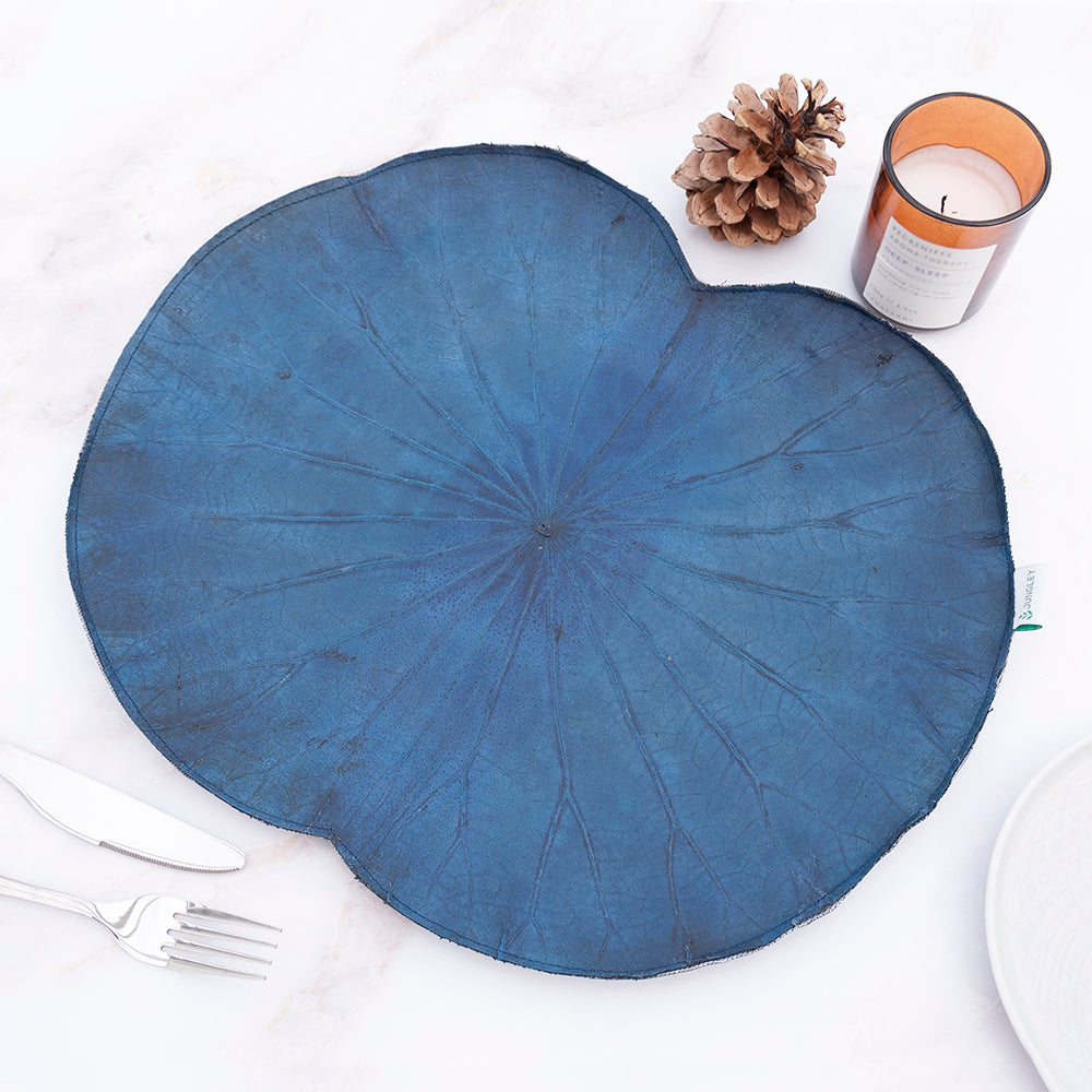 Blue Lotus Leaf Placemats - Set of Four