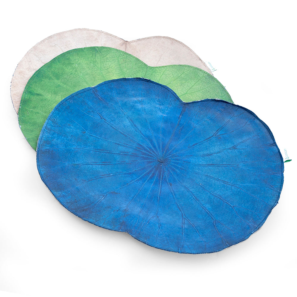 Blue Lotus Leaf Placemats - Set of Four