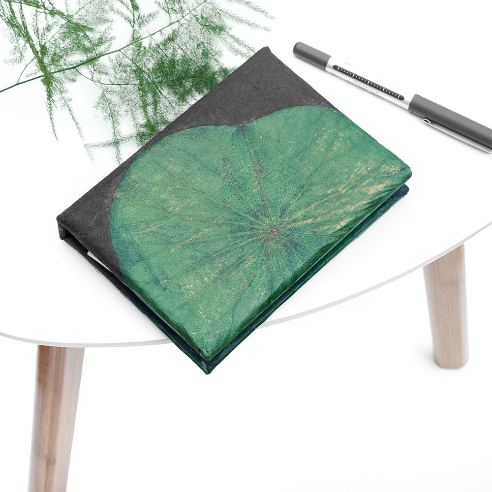 A6 Lotus Notebook - Green