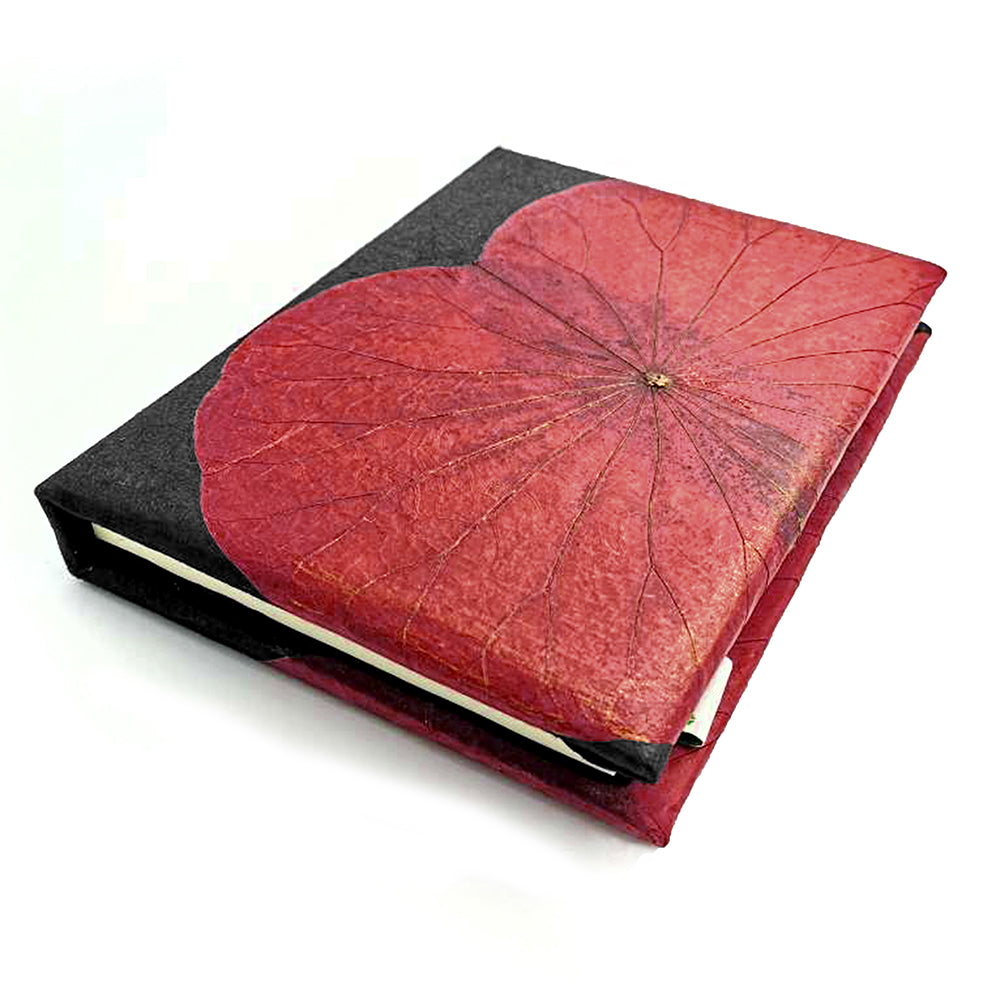 A5 Lotus Notebook - Red