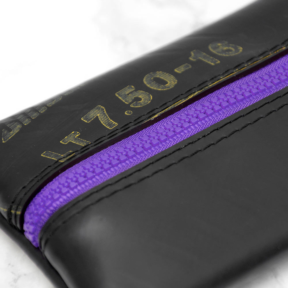 I Used To Be A Truck Tyre Rubber Pencil Case - Purple