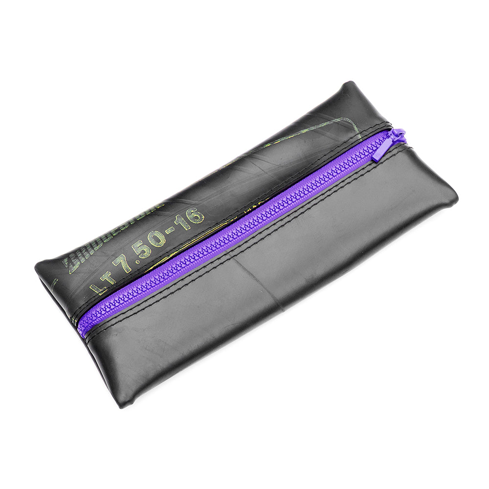 I Used To Be A Truck Tyre Rubber Pencil Case - Purple