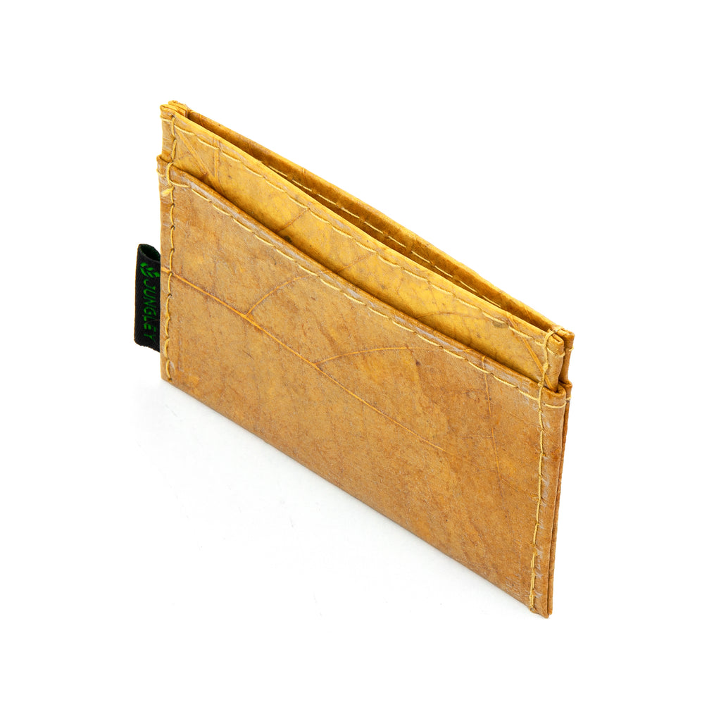 Cardholder in Leaf Leather - Tuscan Yellow
