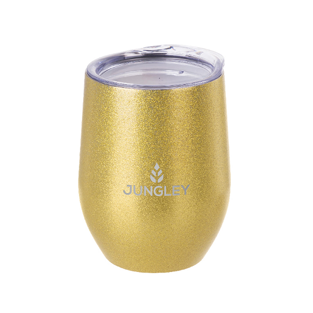 Jungley Glitter Stemless Wine Insulated Tumbler