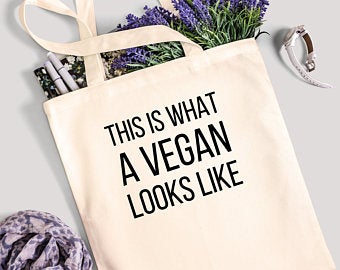 This Is What A Vegan Looks Like - 100% Cotton Canvas Bag